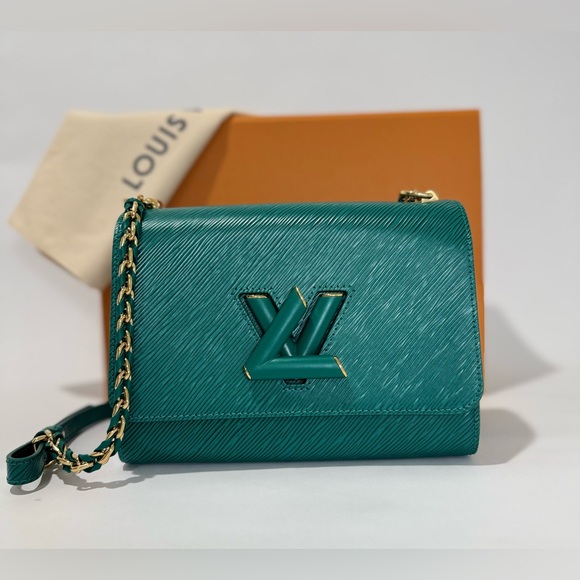 Louis Vuitton Handbags - Louis Vuitton Epi Twist MM Bag Emerald Green LV